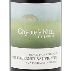 COYOTE'S RUN BLACK PAW VINEYARD CABERNET SAUVIGNON 2011