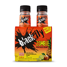 BLACK FLY ZOMBIE RUM MIXED DRINK 4X400ML